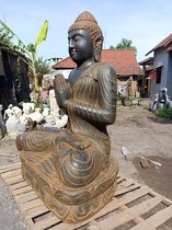 De Grootste Buddha, Boeddha van Nederland 150 cm hoog, Fiber-Stone vostbestendig, perfect voor de mooiste tuin