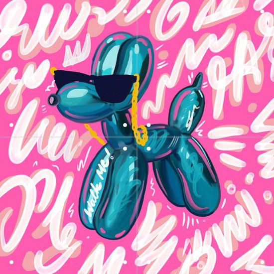 IXXI Balloon Dog - Wanddecoratie - Dieren