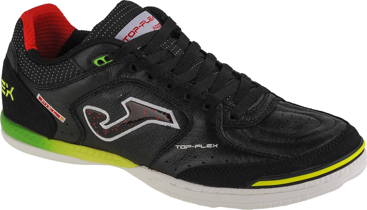 Joma Top Flex IN schoenen zwart, EU 40, met een sportief ontwerp en grip voor indoor voetbal.