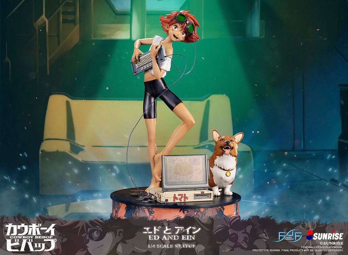 Cowboy Bebop: Ed And Ein Statue
