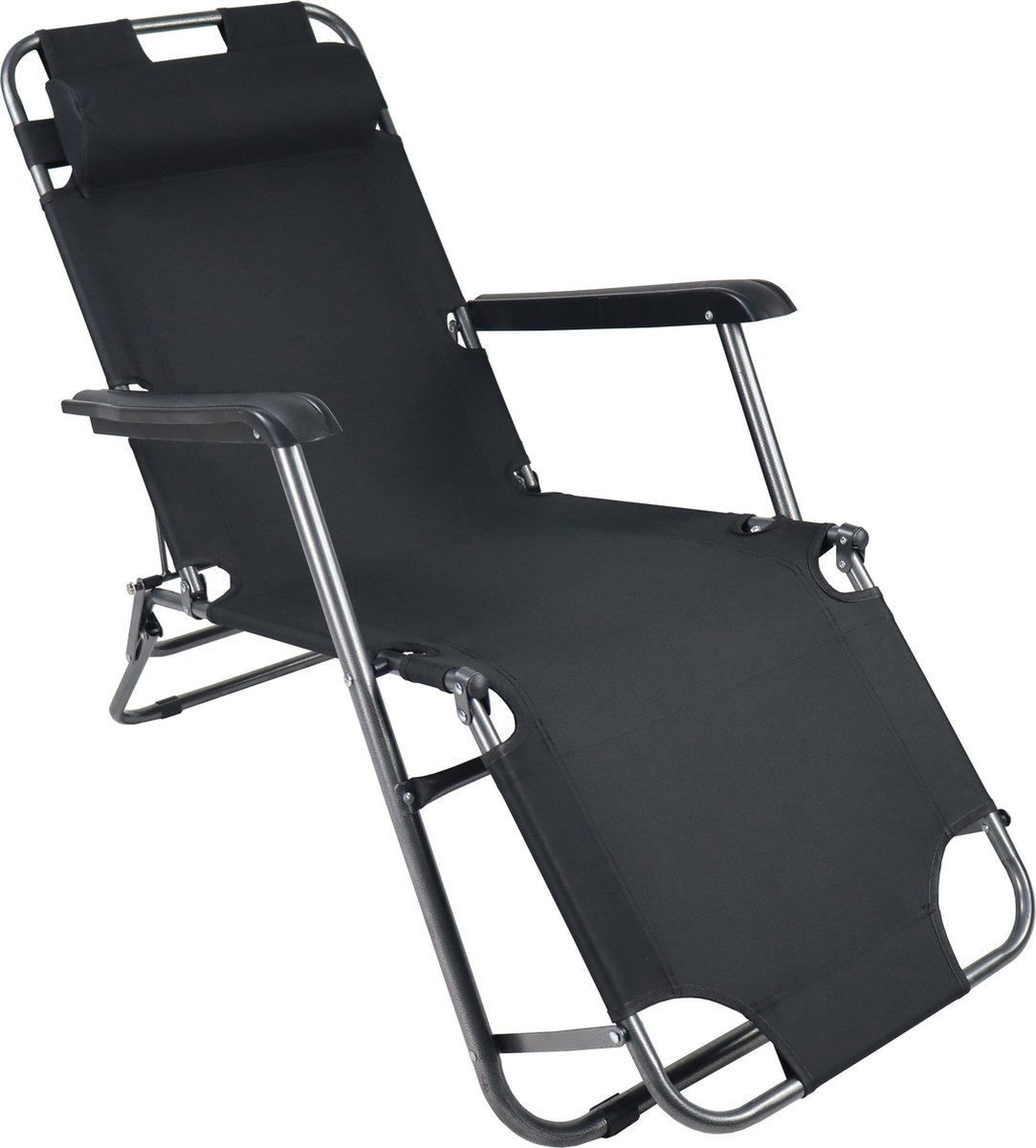 VCM grijze rotan ligstoelen set van 2, ligstoel, ligbed, tuinligstoelen, opvouwbare strandligstoel, verstelbare ligstoel, zonnebed, opvouwbare ligstoel met gezichtsopening, draagbare strandligstoel, ligstoel met kussen