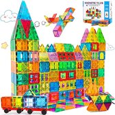 104 stuks magnetisch bouwsteenspeelgoed, Magnetisch constructiespeelgoed, Educatief bouwstenen speelgoed, Architecturaal speelgoed voor kinderen geschikt voor 3+jongens en meisjes