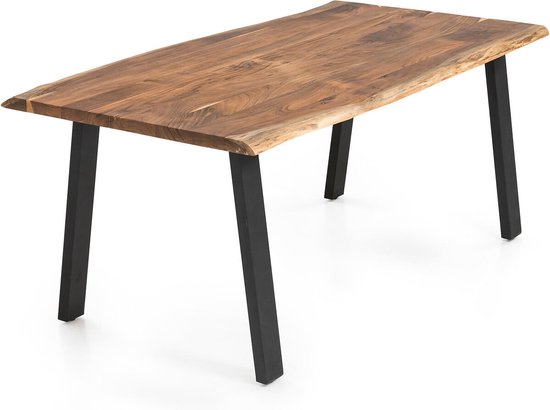 Table de salle à manger Menno Acacia - Rectangulaire - 240x110cm - Hauteur 76,5 cm
