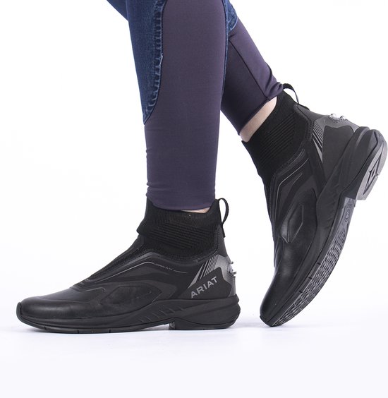 Demi-chaps En Cuir Ariat Crowne Noir Moyen Neuves Sous Emballage
