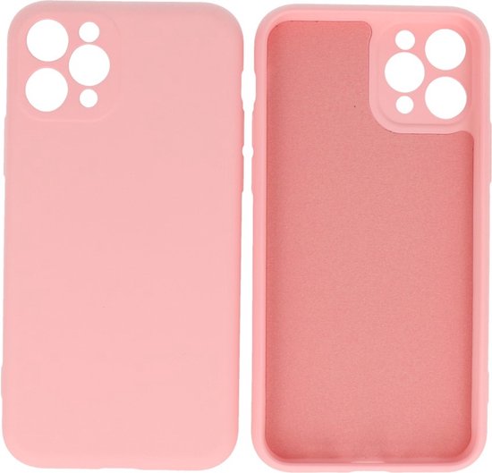 Fashion Backcover Telefoonhoesje - Color Hoesje - Geschikt voor iPhone 11 Pro - Roze