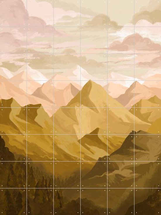 IXXI Mountain View - Wanddecoratie - 160 x 120 cm