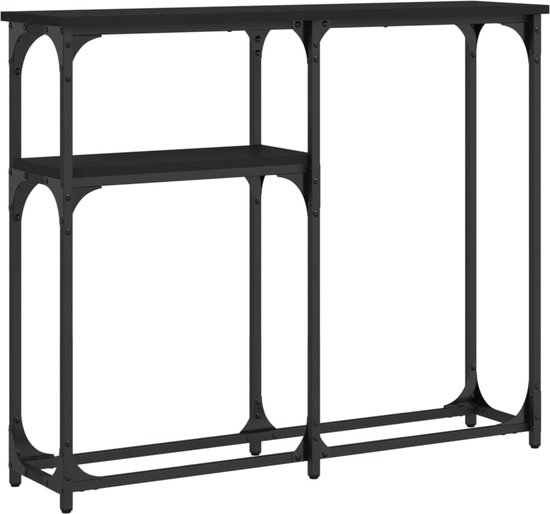 vidaXL Wandtafel 145x22,5x75 cm bewerkt hout bruin eikenkleur, bijzettafel, woonkamertafel, halkastje, console tafel, gangkastje, haltafeltje