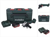 Metabo W 18 L 9-125 Aiguiseur sans fil 18 V 125 mm + 1x batterie 5,5 Ah + chargeur + métaBOX