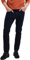 Selected Homme Heren Jeans Broeken SLH175-SLIM LEON 24601 slim Fit Blauw 38W / 34L Volwassenen