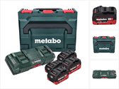 Metabo 685135000 Kit de démarrage batterie LiHD 18V (batterie 4x 8,0 Ah ) + 2x chargeur en Metaloc
