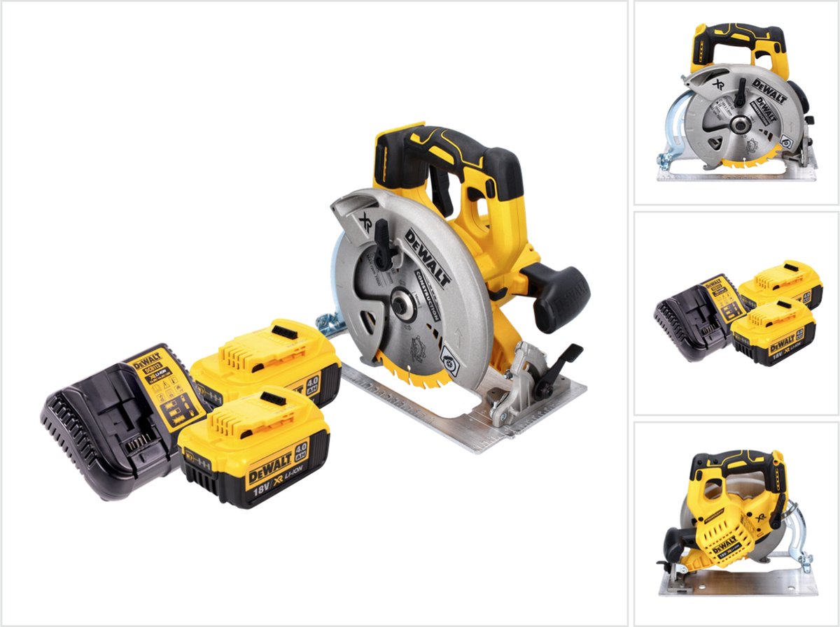 DeWalt DCS 570 M2 accucirkelzaag 18 V 184 mm borstelloos + 2x accu 4.0 Ah + lader