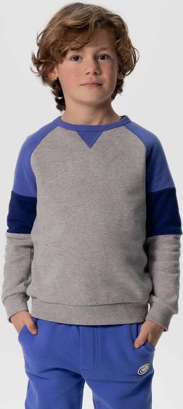 Sissy-Boy - Grijze colourblock sweater