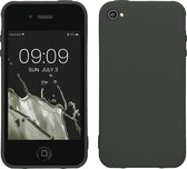 kwmobile telefoonhoesje geschikt voor Apple iPhone 4 / 4S - Hoesje voor smartphone - Back cover in mosgroen