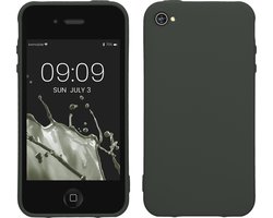 kwmobile telefoonhoesje geschikt voor Apple iPhone 4 / 4S - Hoesje voor smartphone - Back cover in mosgroen