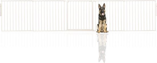 Bettacare Premium Multi-Panel Flexibele Huisdierenbarrière Assortiment, Wit, tot 360cm Breed (32 opties beschikbaar),Hondenbarrière voor Huisdieren Honden en Puppy's, Puppybarrière geschikt voor binnen- en buitengebruik