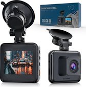 Bol.com Dual Dashcam Voor Auto Camera Voor en Achter 1080p Full HD - Incl. 64GB SD-kaart - Nachtvisie aanbieding