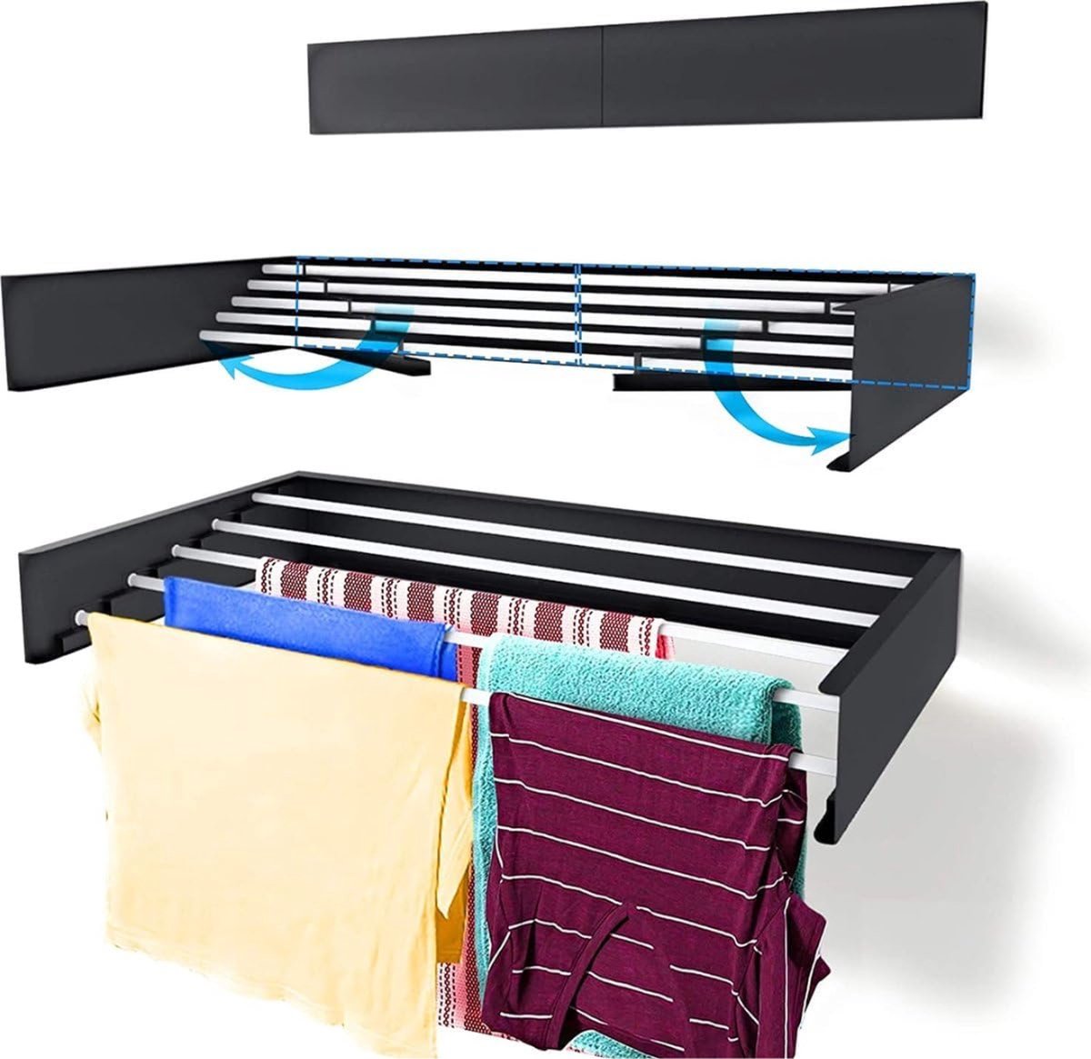 Goedkoopste Wanddroogrek inklapbaar - wand droogrek - wanddroogrek ophangbaar