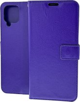 Portemonnee Book Case Hoesje Geschikt voor: Samsung Galaxy A12 - Paars