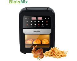 Airfryer - Hetelucht Friteuse - 7 Liter - Airfryer XL - Touchscreen - Incl. Mandje, Grillplaat, Olie opvanger, Frituur plaat