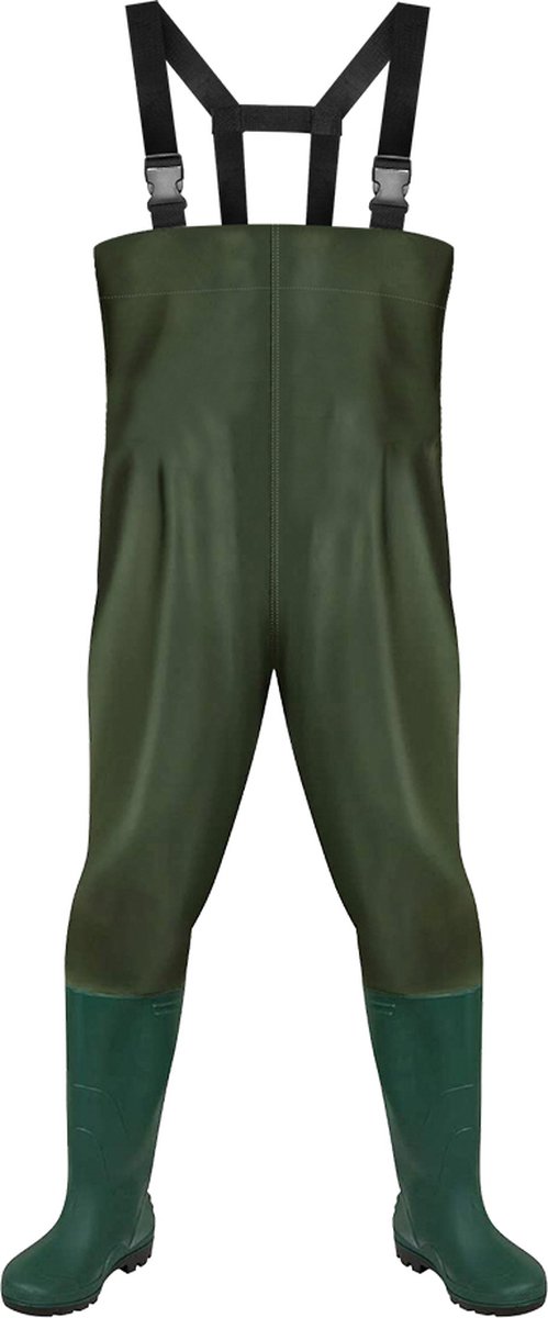 Waadpak - Waadbroek - Visserspak - Regenpak - 100% Waterdicht - Schoenmaat 44/45 XL