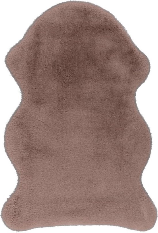 Cosy | Hoogpolig Vloerkleed | Organische Vorm | Powder Pink | Hoogwaardige Kwaliteit | 60x90 cm