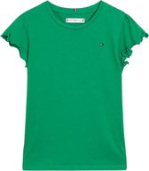Tommy Hilfiger ESSENTIAL RUFFLE SLEEVE TOP S/ S Top Filles - Vert - Taille 12