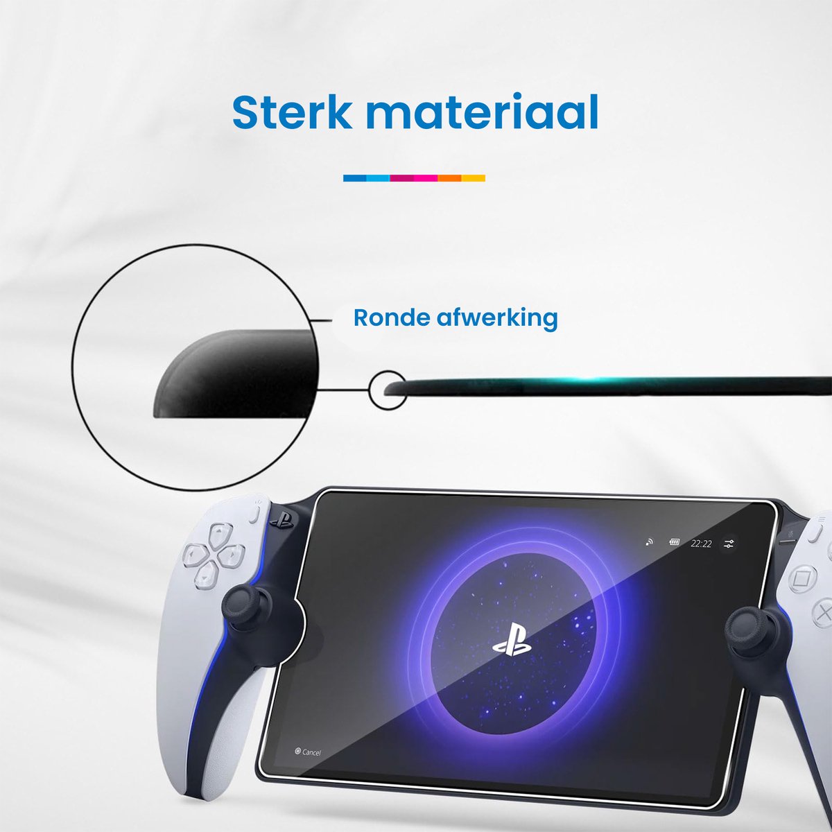 YONO Screen Protector geschikt voor Playstation Portal - Gehard Glas - Krasbestendig - PS5 Portable Accessoires - 2 stuks – foto 5