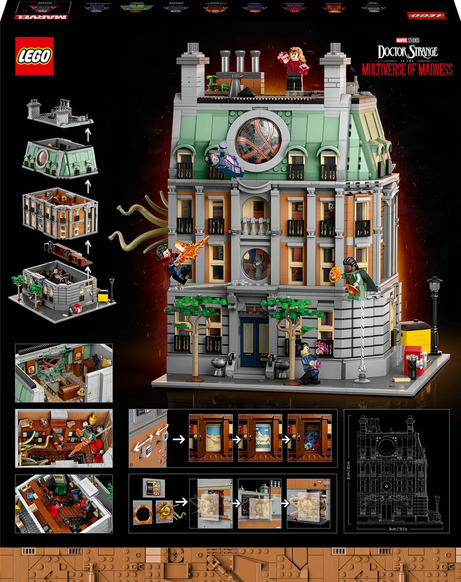 LEGO Marvel Sanctum Sanctorum Collectible met Iron Man en Doctor Strange Minifiguren - 76218 — afbeelding 20