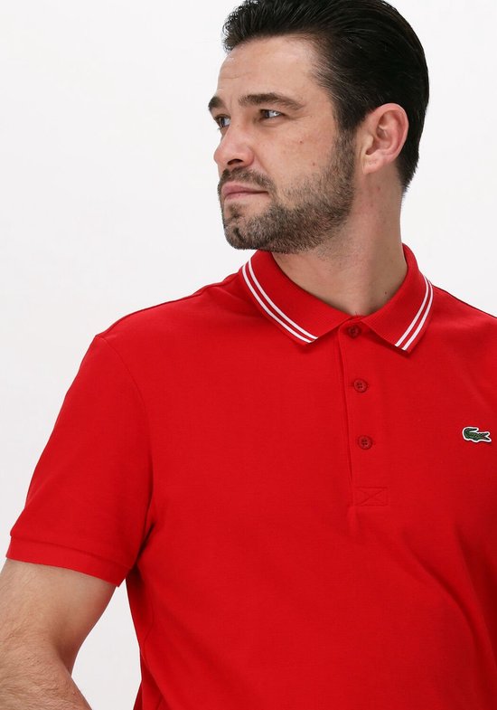 Lacoste 1hp3 Men's S/s Polo 0122 Polo's & T-shirts Heren - Polo shirt - Rood - Maat XS