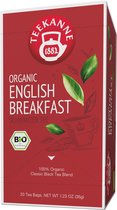 Teekanne - Premium English Breakfast - biologisch - zwarte thee - 20 theezakjes - geschikt voor horeca en kantoor - 1 doosje