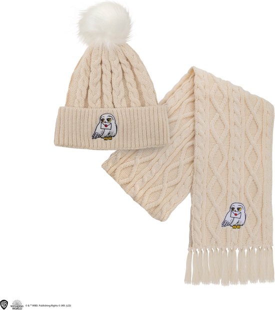 Cinereplicas Hedwig Beanie and Scarf Set - Harry Potter