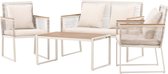 Dallas loungeset 4 delen beige.