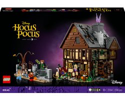LEGO Ideas Disney Hocus Pocus: het huisje van de Sanderson-zussen Halloween Set voor Volwassenen - 21341 LEGO Ideas Disney Hocus Pocus: het huisje van de Sanderson-zussen Halloween Set voor Volwassenen - 21341