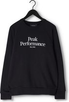 Peak Performance M Original Crew Truien & Vesten Heren - Sweater - Hoodie - Vest- Zwart - Maat XL