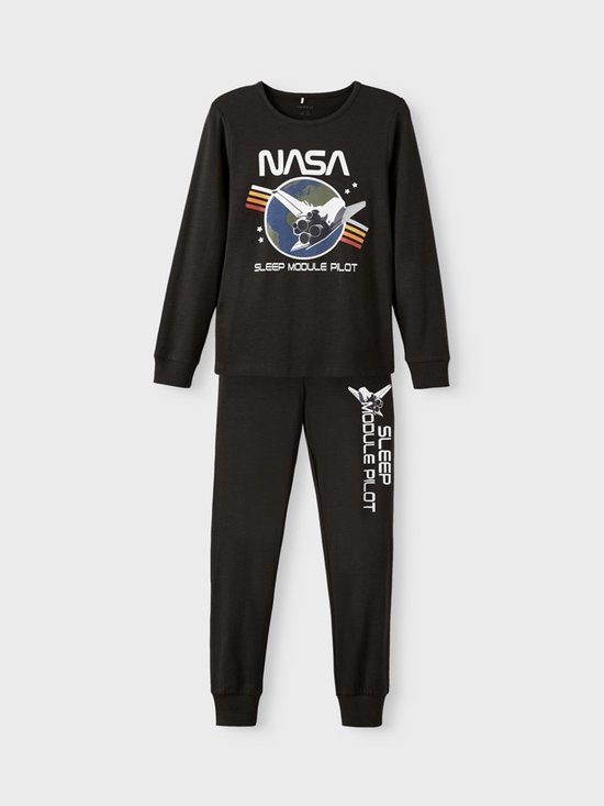 Name it jongens pyjama Nasa - 116 - Zwart