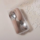 Siliconen RVS baby dreumes peuter bestekset BPA vrij