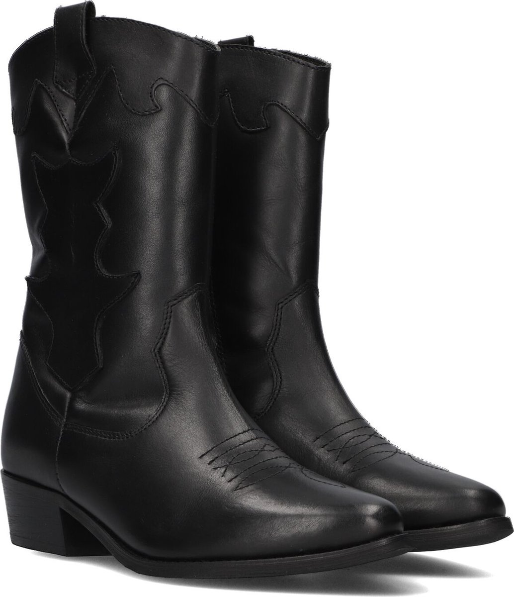 Wysh Nolia Cowboylaarzen - Western Laarzen - Meisjes - Zwart - Maat 34
