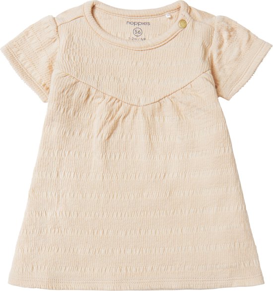 Noppies Girls Dress Conway Robe à manches courtes Filles - Sable changeant - Taille 92