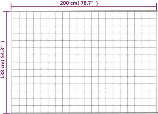 vidaXL Couverture lestée 138 x 200 cm 6 kg Tissu Bleu