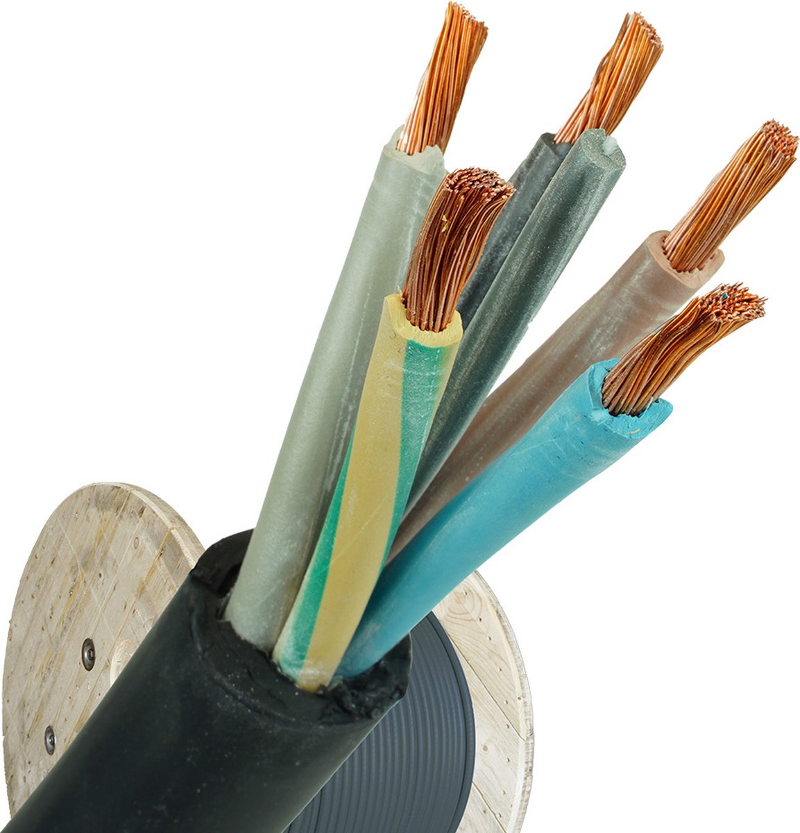 Neopreen kabel H07RN-F 5x10mm² per rol 100 meter