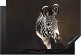 KitchenYeah® Inductie beschermer 76x51.5 cm - Oude meesters - Zebra - Kunst - Kookplaataccessoires - Afdekplaat voor kookplaat - Inductiebeschermer - Inductiemat - Inductieplaat mat