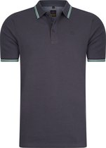 Mario Russo Polo shirt Edward - Polo Shirt Heren - Poloshirts heren - Katoen - XL - Antraciet