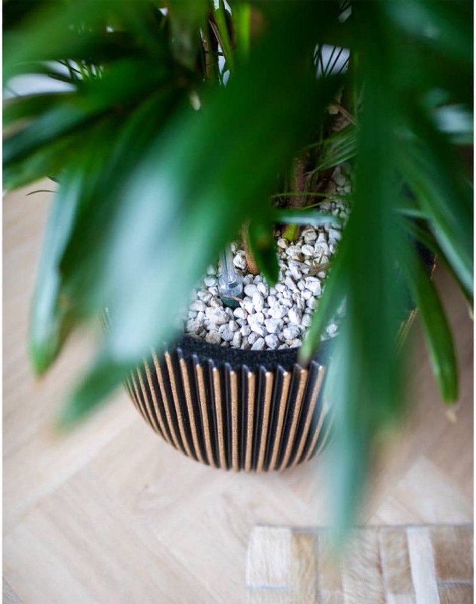 Capi Europe Flower Pot bowl Groove NL - 35x34 - Gold