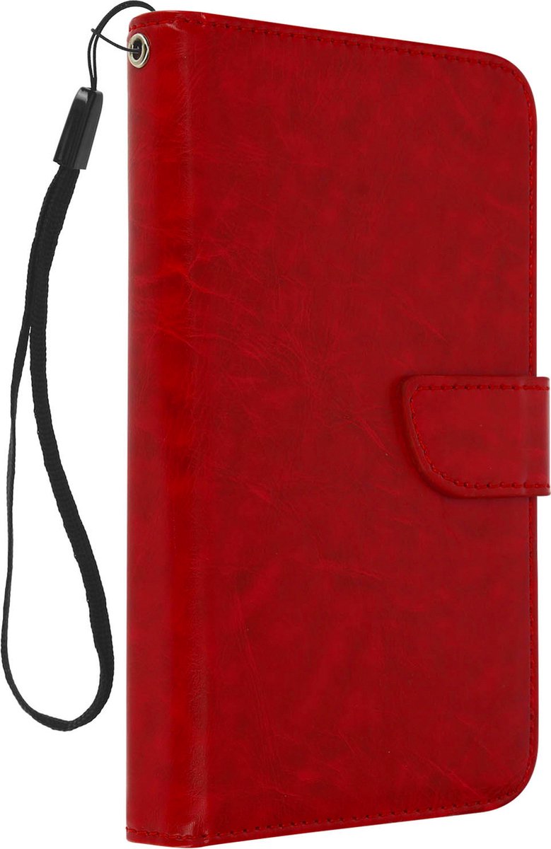 Avizar Foliohoes Universele kaarthoes voor 6 Smartphone, Rood