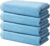 SHOP YOLO- Handdoeken Set - 4 Handdoeken 50x100cm - Voor Thuis- Kapsalon Manicure - 100% Premium Katoen - Zeer Zacht & Absorberend - 500g/m2 -