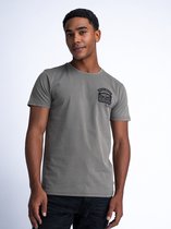 Petrol Industries - T-shirt pour hommes avec illustration Palmetto - Marron - Taille XXXL