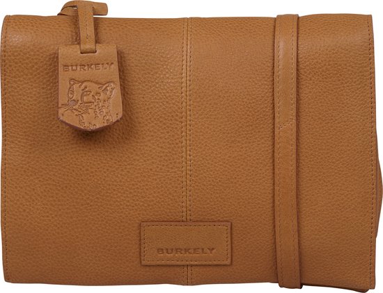 BURKELY Soft Skylar Dames Double Pocket Flap - Cognac