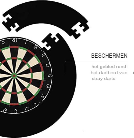Dartbord surround ring - 740g - standaard zwart van Dart — afbeelding 5