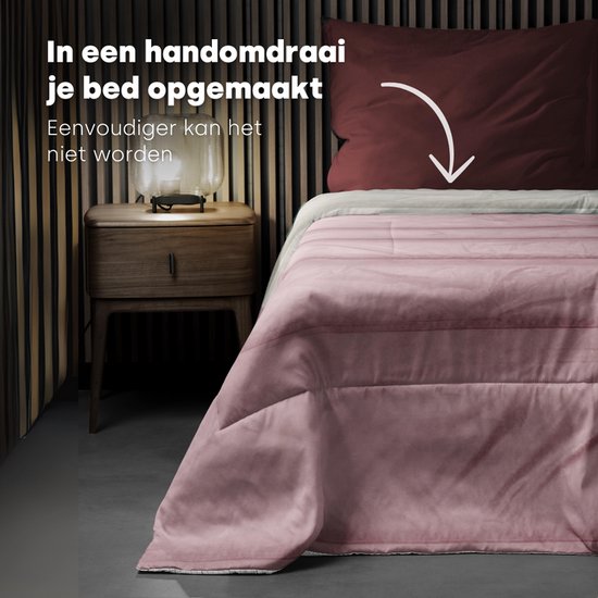 Groene bladeren dekbed 135x200 4 seizoenen, omkeerbare steppen dekbed