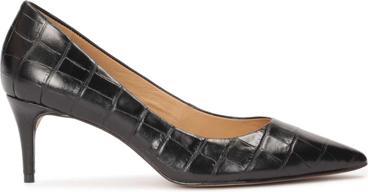 Kazar Leather low-heeled pumps